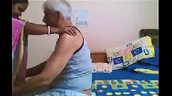 Desi maid quickie with old