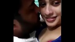 Desi wife kissing and romance