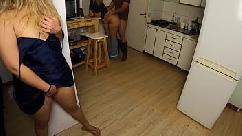 I caught my friend and her boyfriend in the kitchen