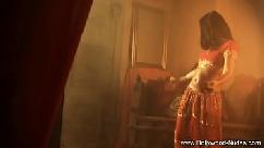 Innocence and love from erotic india dancing gracefully