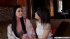 Petite teen latina licking and facesitings bffs brunette stepmom